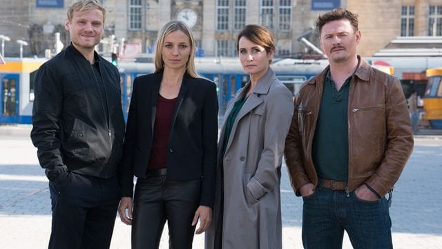 "Das Quartett" ermittelt wieder (l-r): Linus Roth (Anton Spieker), Pia Walther (Annika Blendl), Maike Riem (Anja Kling) und Christoph Hofherr (Shenja Lacher).