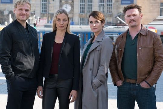 "Das Quartett" ermittelt wieder (l-r): Linus Roth (Anton Spieker), Pia Walther (Annika Blendl), Maike Riem (Anja Kling) und Christoph Hofherr (Shenja Lacher).