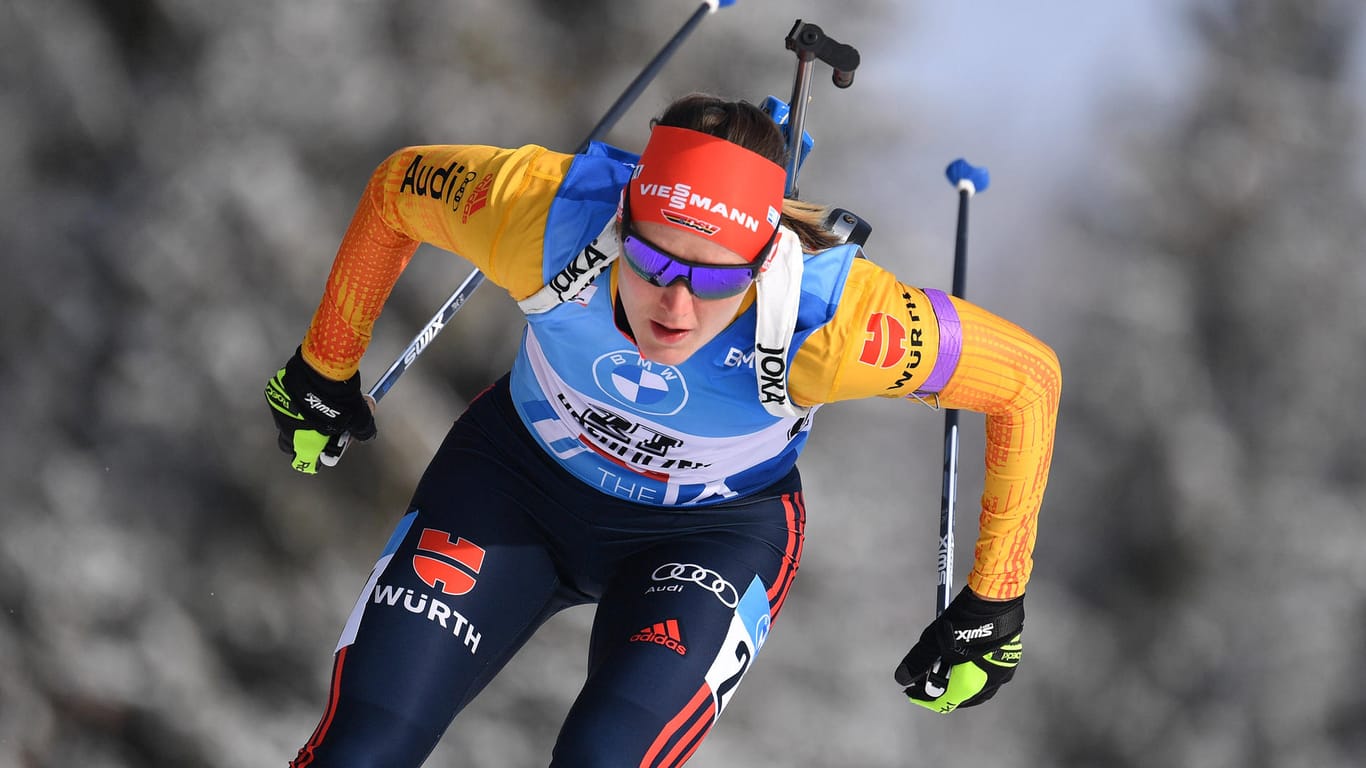 Biathlon-Staffel der Damen: Das Team um Denise Herrmann ist Favorit auf das Podest.
