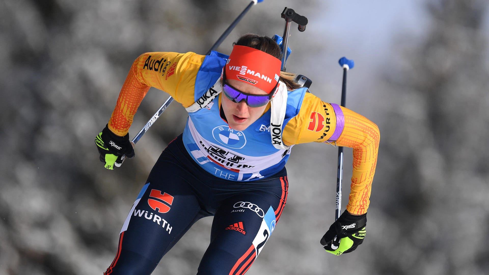 Biathlon-Staffel der Damen: Das Team um Denise Herrmann ist Favorit auf das Podest.