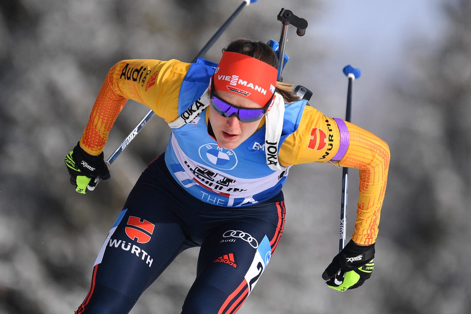 Biathlon-Staffel der Damen: Das Team um Denise Herrmann ist Favorit auf das Podest.