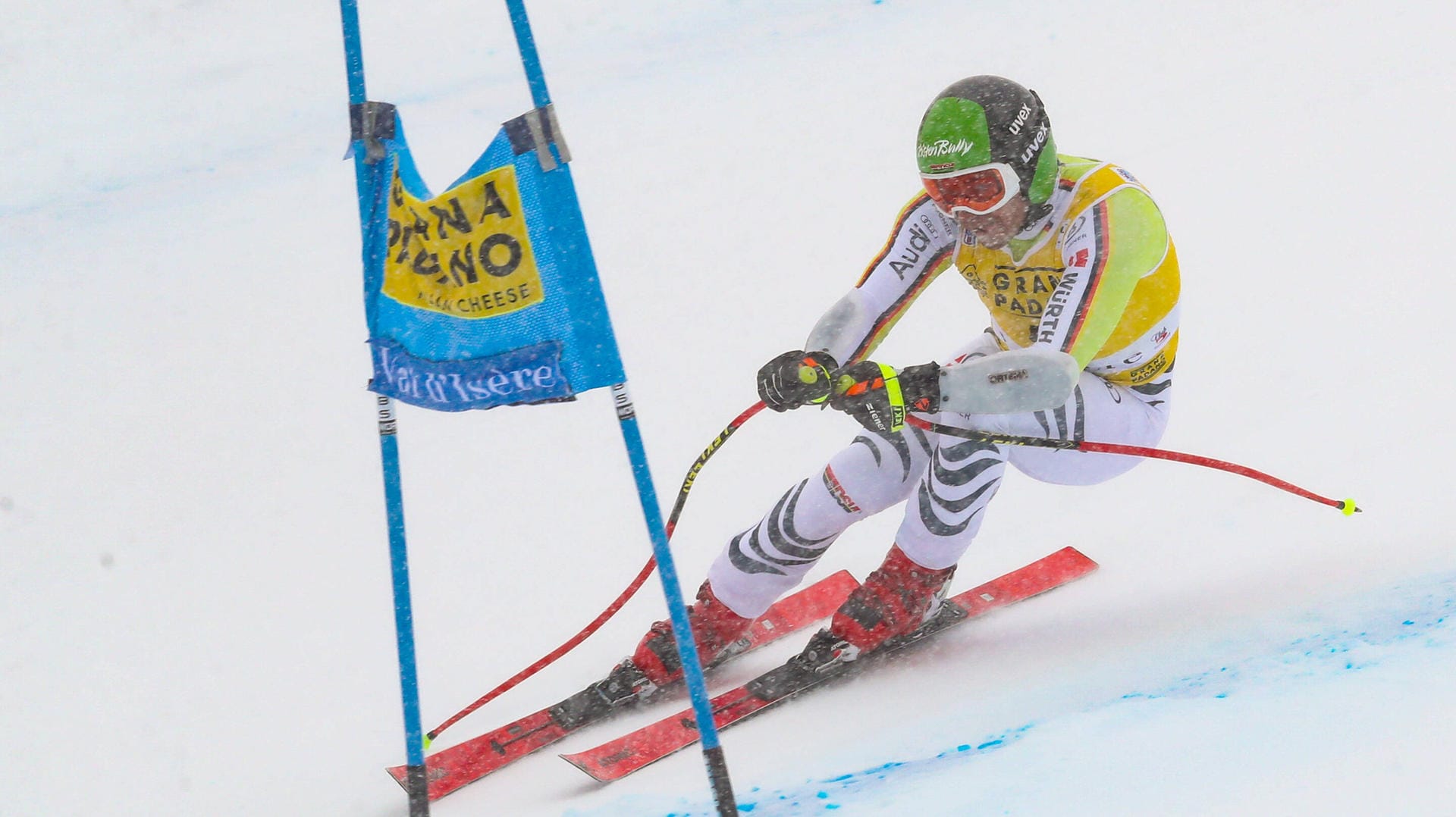 Andreas Sander: Der Deutsche schaffte es im Super-G in Frankreich unter die ersten zehn Fahrer.