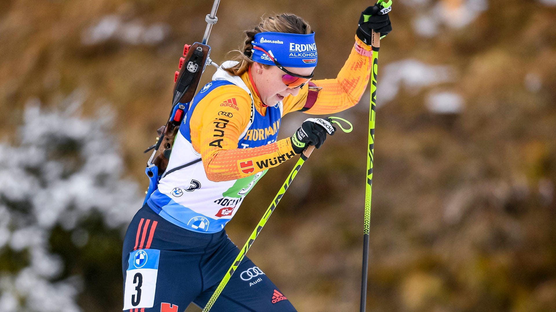 Verfolgung in Hochfilzen: Franziska Preuß hat gute Chancen auf den Sieg, da sie im Sprint am Freitag Dritte wurde.