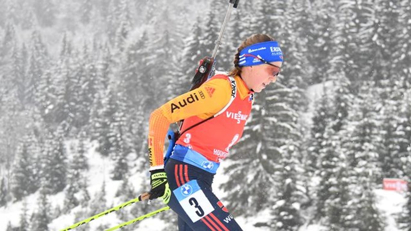 Wurde Achte in der Biathlon-Verfolgung von Hochfilzen: Franziska Preuß.