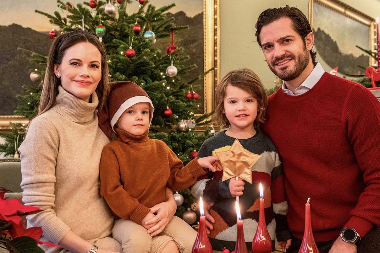 Carl Philip und Sofia: Die Schweden-Familie in weihnachtlichem Ambiente