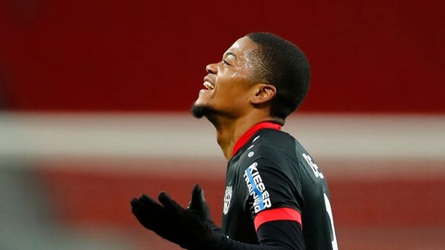 Leon Bailey erzielte die ersten beiden Leverkusener Treffer.