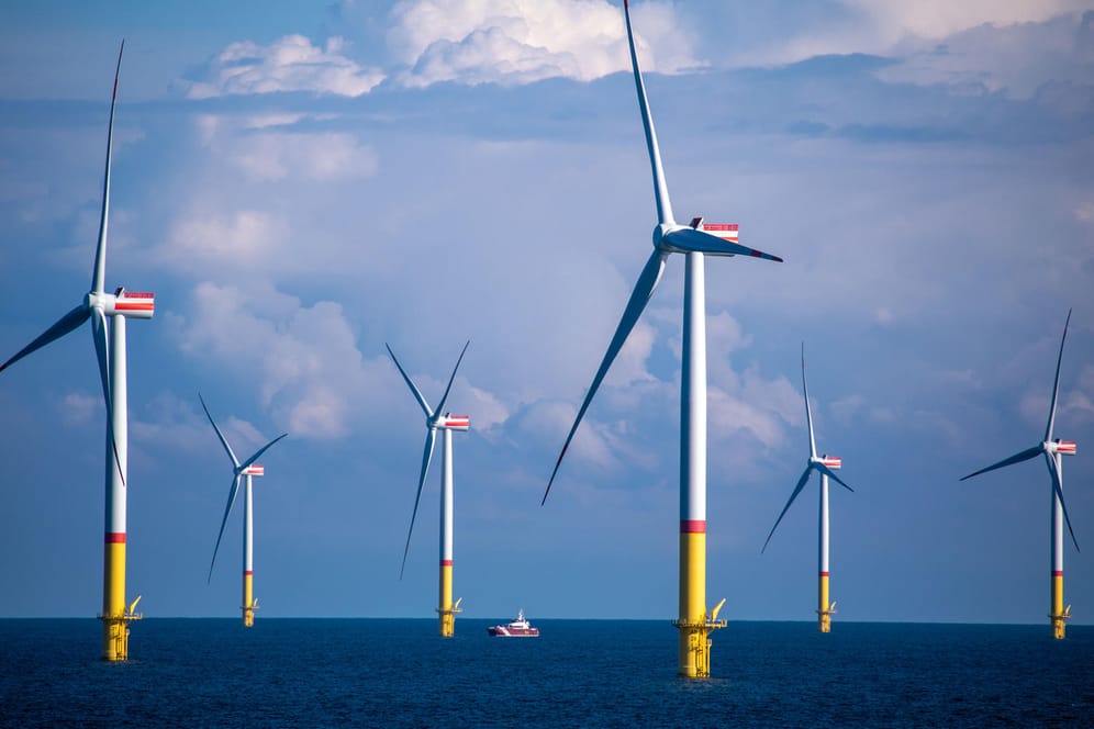 Ein Windpark in der Ostsee (Symbolbild): Energie aus erneuerbaren Quellen wird immer wichtiger in Deutschland.