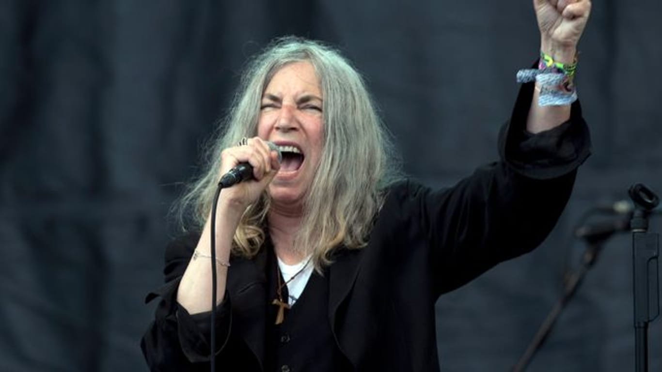 Patti Smith beim Glastonbury Festival 2015.