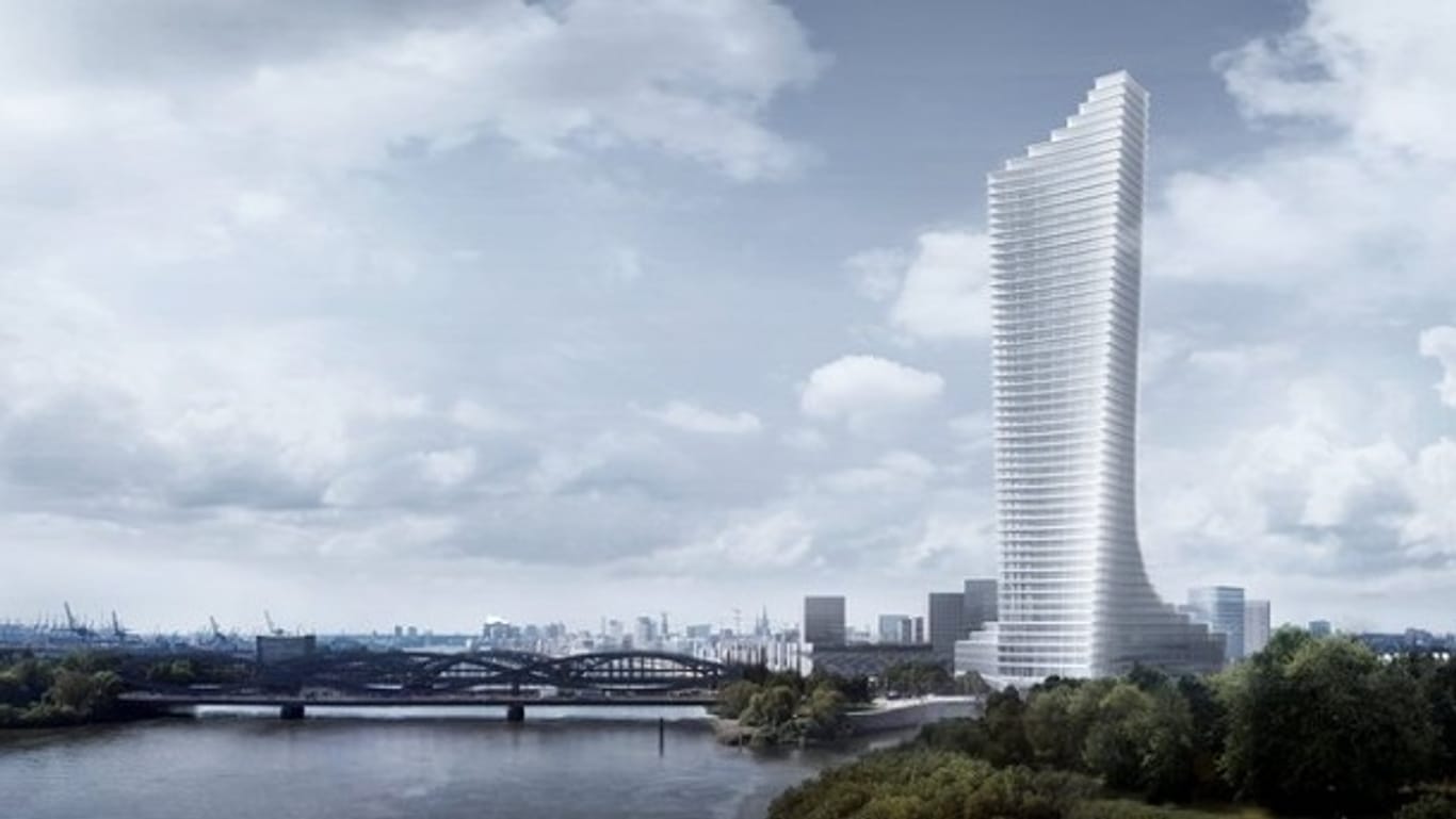 So soll der Elbtower aussehen: Mit 61 Stockwerken soll er das drittgrößte Gebäude Deutschlands werden.