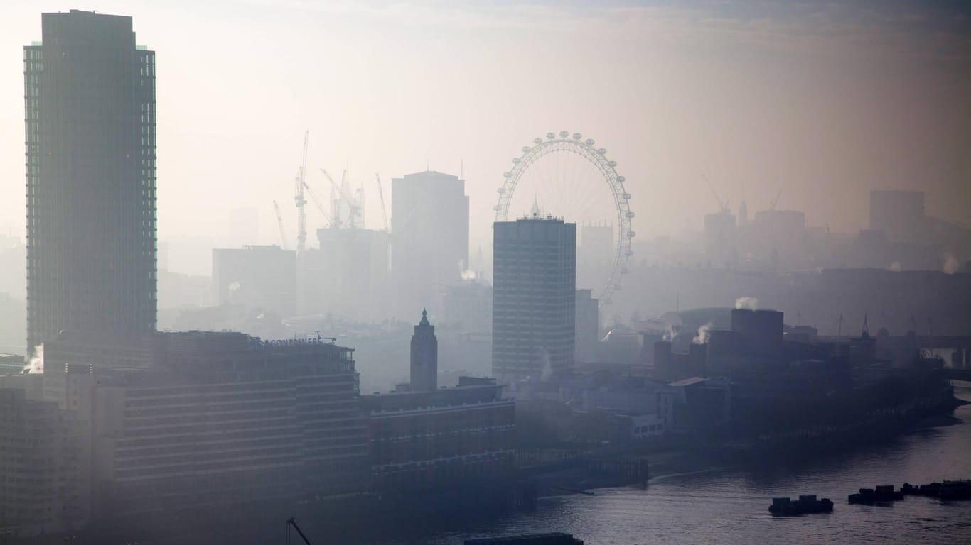 Smog über London: Die Neunjährigen litt unter Asthma, doch auch die Luftverschmutzung in der britischen Hauptstadt hatte schuld an ihrem Tod.