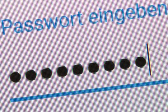 Ist es "123456789"? Besser nicht.