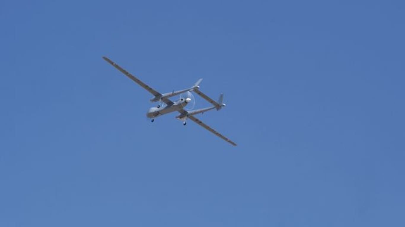 Eine für die Bundeswehr entwickelte Drohne vom Typ Heron TP.