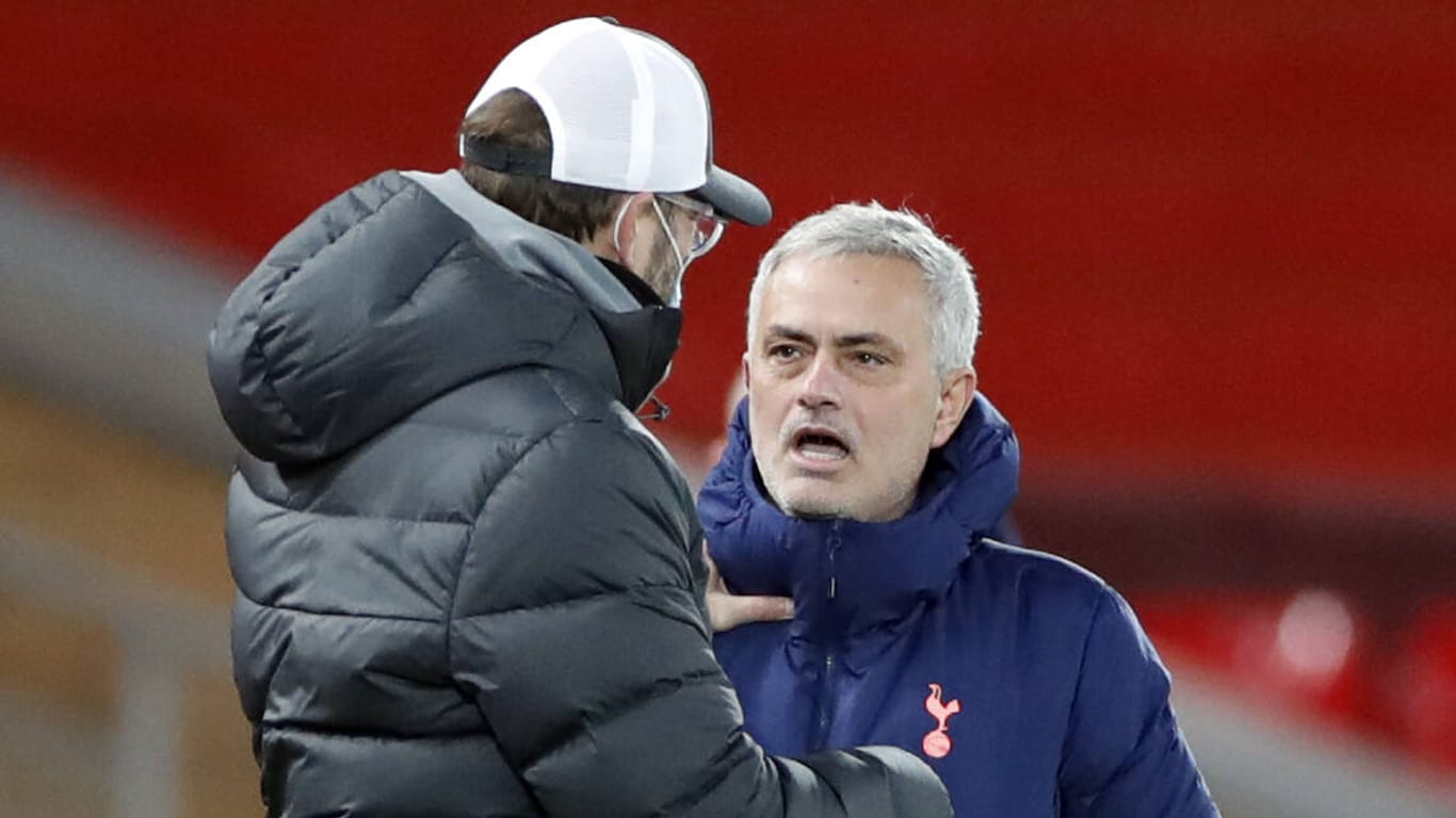 José Mourinho und Jürgen Klopp: Liverpool hat gegen Tottenham gewonnen.