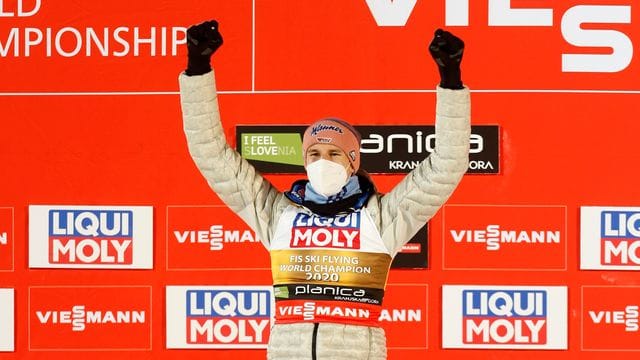 Wurde positiv auf das Coronavirus getestet: Skiflug-Weltmeister Karl Geiger. Wurde positiv auf das Coronavirus getestet: Skiflug-Weltmeister Karl Geiger.