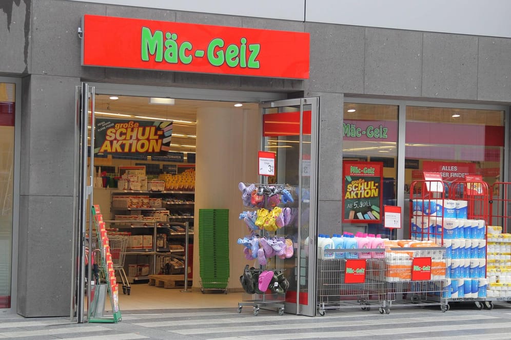 Filiale von Mäc-Geiz (Archivbild): Der Non-Food-Discounter hält seine Geschäfte im Lockdown offen.