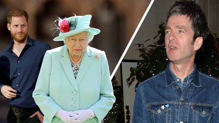 Prinz Harry und die Queen: Noel Gallagher schießt gegen die Mitglieder der britischen Königsfamilie.