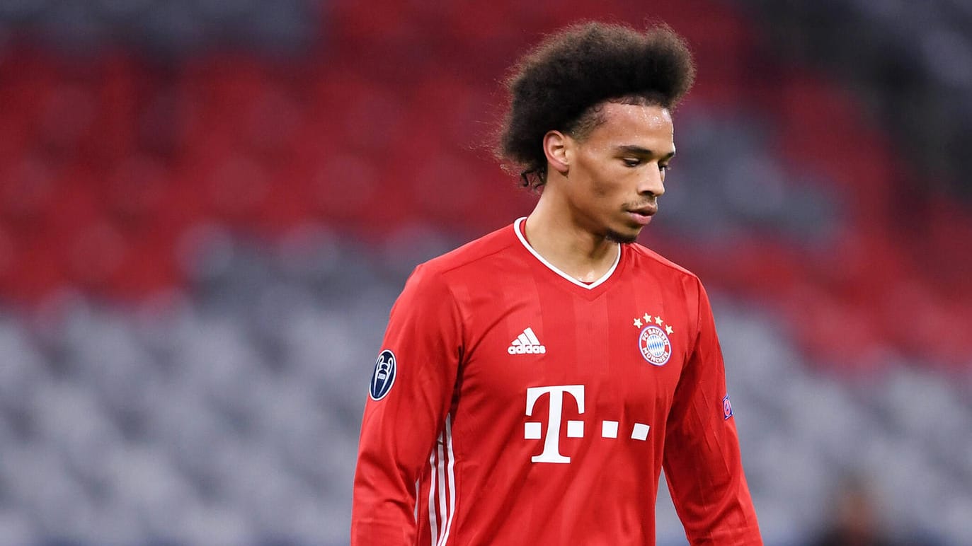 Leroy Sané bei einem Champions-League-Spiel: Der deutsche Nationalspieler hat sich beim FC-Bayern noch nicht durchgesetzt.