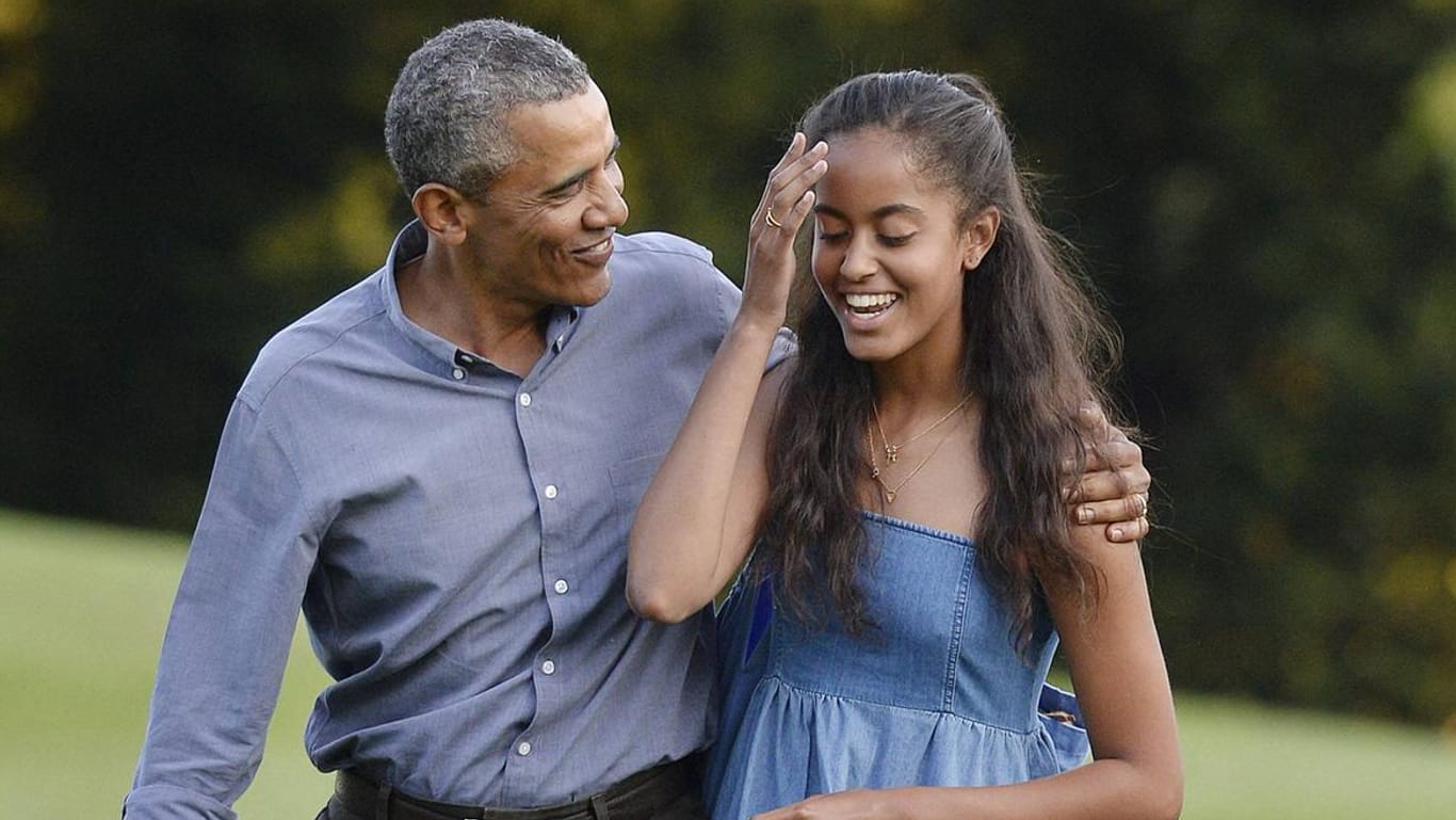 Barack Obama mit Malia: Sie ist die älteste Tochter des ehemaligen US-Präsidenten.