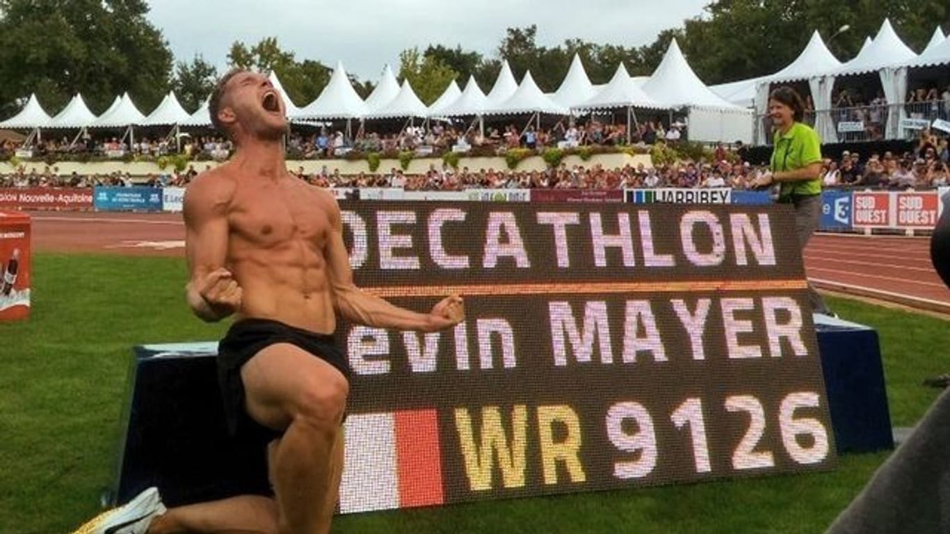 Kevin Mayer knackte 2018 den Zehnkampf-Weltrekord.