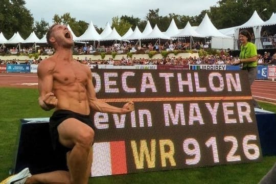 Kevin Mayer knackte 2018 den Zehnkampf-Weltrekord.