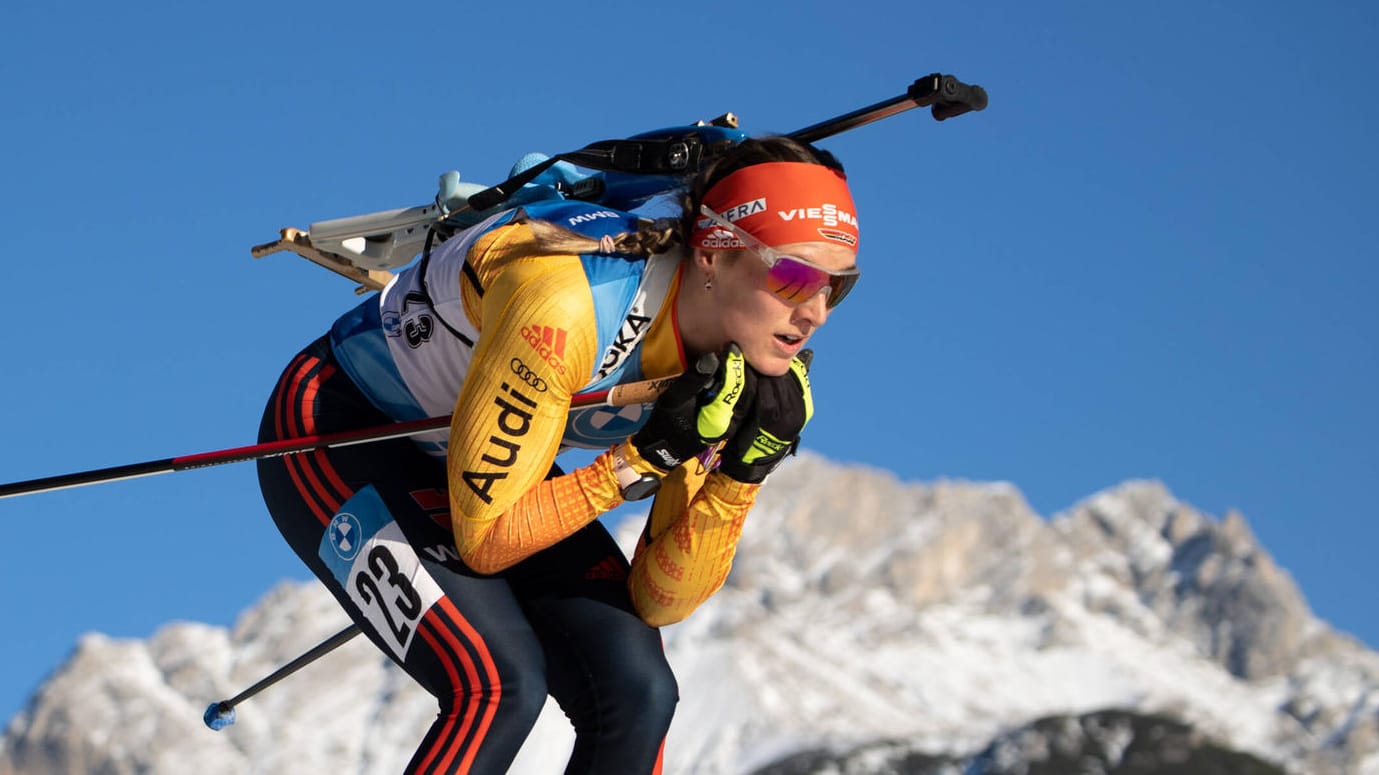 Denise Herrmann: Die DSV-Biathletin zeigte eine überzeugende Leistung im Massenstart.