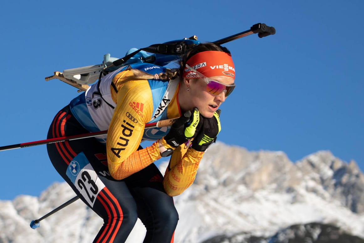 Denise Herrmann: Die DSV-Biathletin zeigte eine überzeugende Leistung im Massenstart.