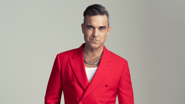 Robbie Williams ganz festlich: Der Sänger spricht im Interview mit t-online über Weihnachten.