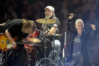 Die Band Roxette bei einem Konzert in Stockholm 2012.