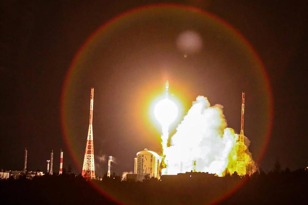 Der Start einer Sojus-Rakete in Russland: Mehr als 60 Staaten konkurrieren um die Macht im All.
