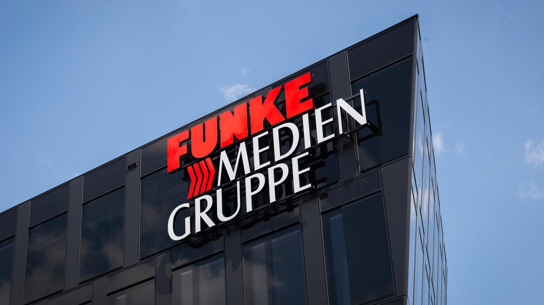 Das Logo der Funke Mediengruppe: Der Medienkonzern soll einem Bericht zufolge Opfer eines Hackerangriffs geworden sein.