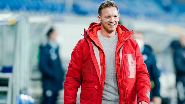 Leipzigs Trainer Julian Nagelsmann findet Cristiano Ronaldo spannend. Leipzigs Trainer Julian Nagelsmann findet Cristiano Ronaldo spannend.