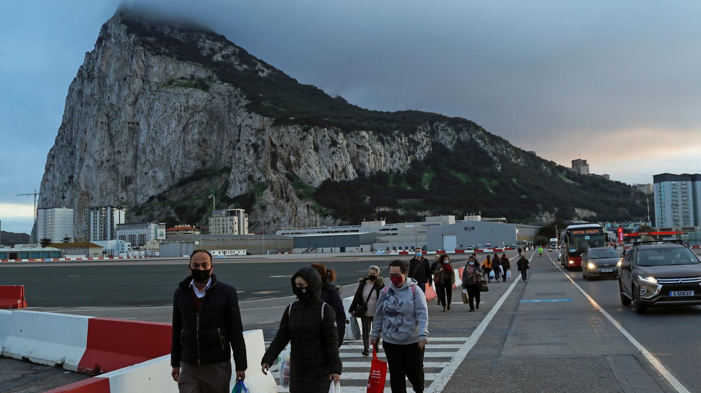 Blick auf den Felsen von Gibraltar: Eine große Mehrheit der Einwohner hat gegen den Brexit gestimmt.