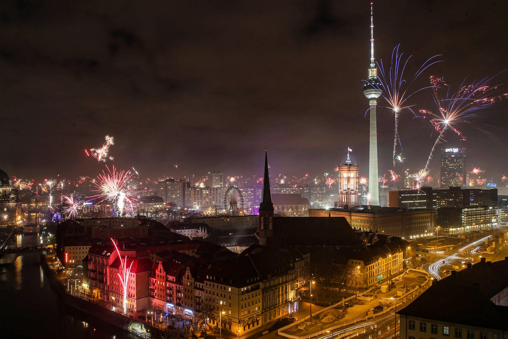 Feuerwerk am Fernsehturm: Die Senatsinnenverwaltung hat Feuerwerksverbotszonen festgelegt.