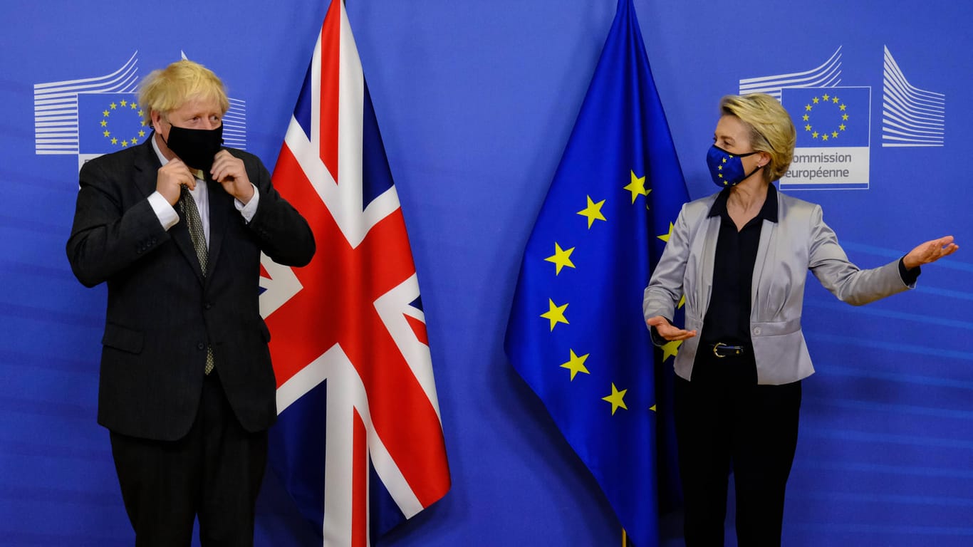 Boris Johnson und Ursula von der Leyen: In wenigen Stunden könnte der Brexit ausgehandelt sein.