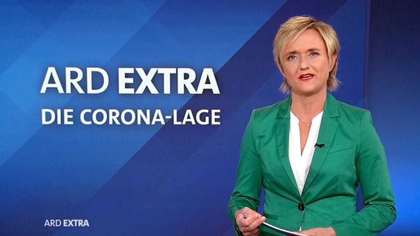 Ellen Ehni, Chefredakteurin des Westdeutschen Rundfunks (WDR), moderiert eine"ARD extra"-Sondersendung zur Corona-Lage.