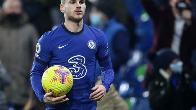 Chelsea-Stürmer Timo Werner wurde zur Halbzeit ausgewechselt.