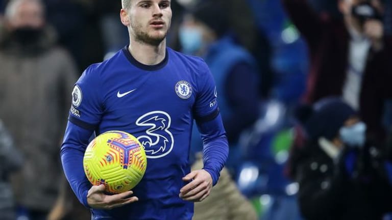 Chelsea-Stürmer Timo Werner wurde zur Halbzeit ausgewechselt.
