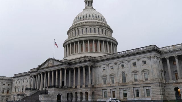 Blick auf das Kapitol in Washington, den Sitz des US-Kongresses. Blick auf das Kapitol in Washington, den Sitz des US-Kongresses.