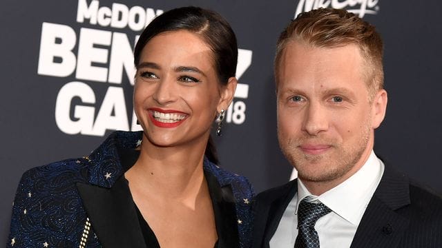 Oliver Pocher und Ehefrau Amira Aly kommen zu einer Gala