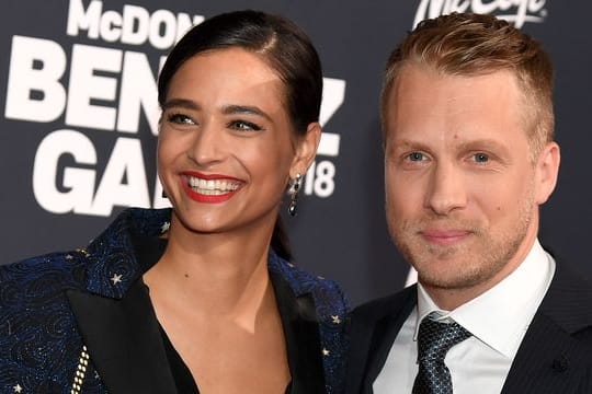 Oliver Pocher und Ehefrau Amira Aly kommen zu einer Gala