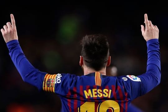 Lionel Messi jubelt nach einem seiner Tore für den FC Barcelona.