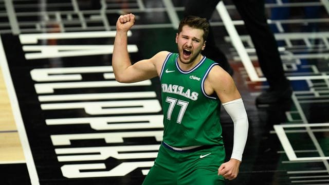 Stellte mit den Dallas Mavericks bei den Los Angeles Clippers einen neuen NBA-Rekord auf: Luka Doncic. Stellte mit den Dallas Mavericks bei den Los Angeles Clippers einen neuen NBA-Rekord auf: Luka Doncic.