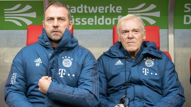 Hat eine sehr hohe Meinung vor Bayern-Coach Hansi Flick (l): Co-Trainer Hermann Gerland. Hat eine sehr hohe Meinung vor Bayern-Coach Hansi Flick (l): Co-Trainer Hermann Gerland.