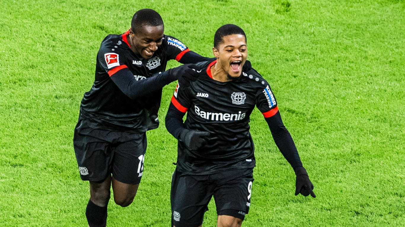 Moussa Diaby und Leon Bailey (r.): Die beiden Leverkusener Offensivakteure zählen zu den schnellsten Spielern der Bundesliga und sorgen immer wieder für Tempo-Verschärfungen im Spiel der Werkself.