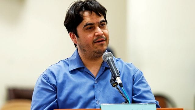 Der iranische Journalist und Blogger Ruhollah Sam ist am 12. Der iranische Journalist und Blogger Ruhollah Sam ist am 12.
