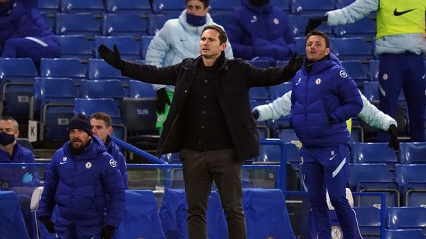 Musste sich gegen Aston Villa mit einem Punkt zufrieden geben: Chelsea-Coach Frank Lampard.