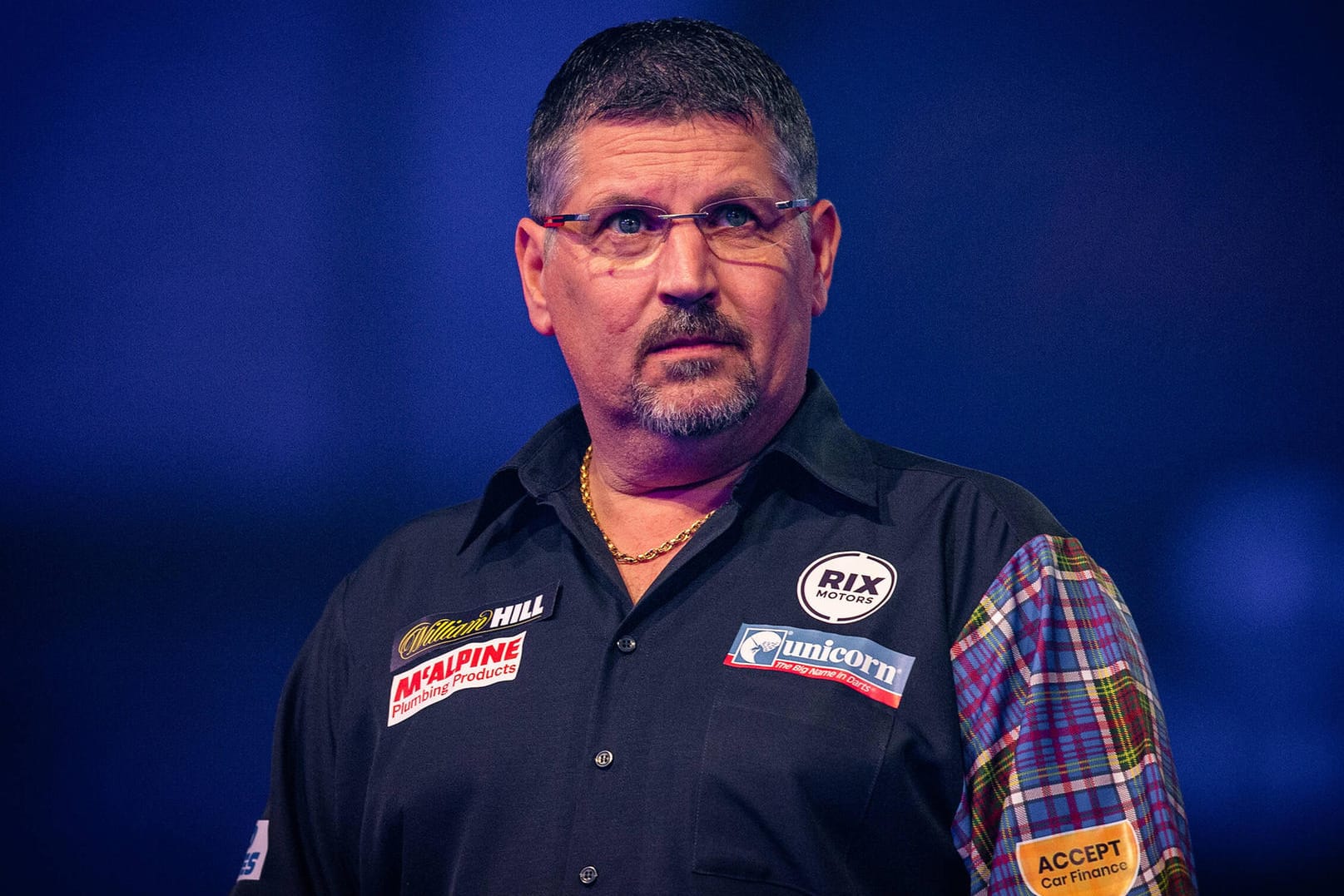 Gary Anderson: "The Flying Scotsman" runzelte am Montagabend nicht nur einmal die Stirn.