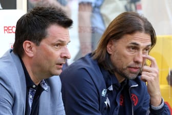 Christian Heidel (l.) und Martin Schmidt: Das Duo ist wieder vereint bei Mainz 05 und soll den Klub vor dem Abstieg bewahren.