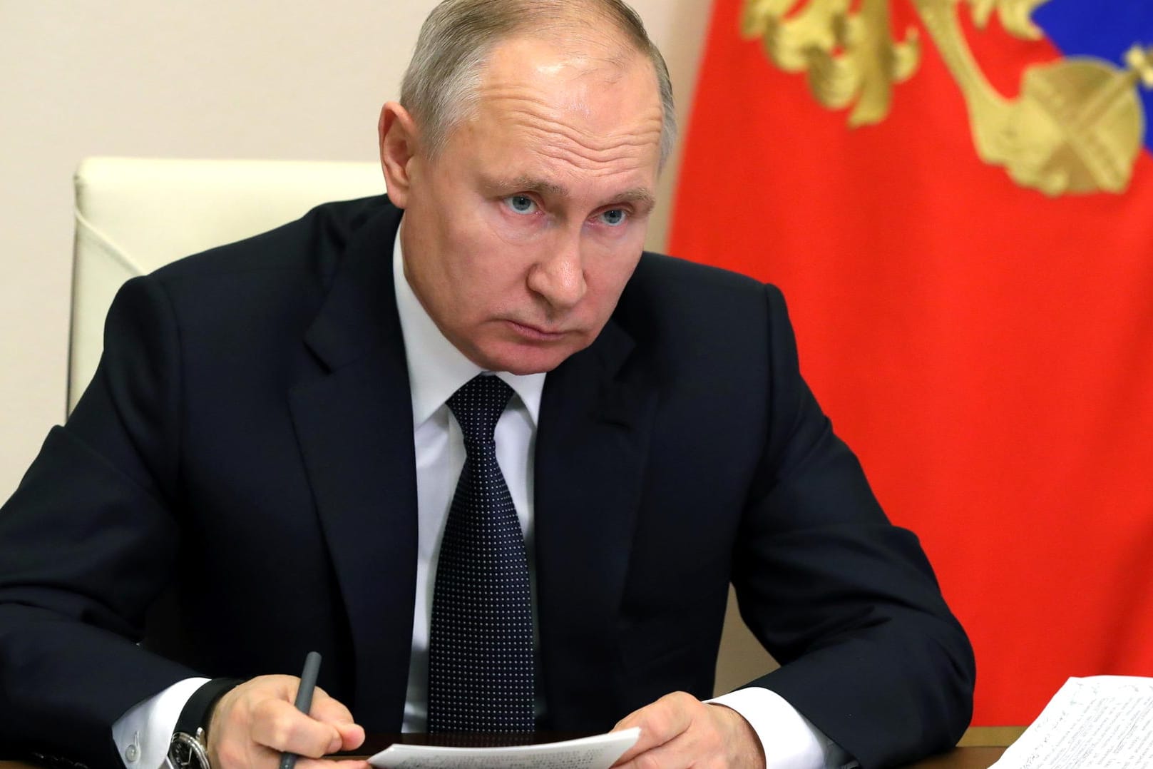 Russlands Präsident Wladimir Putin: Russland hat Einreisesperren gegen weitere deutsche Regierungsvertreter verhängt.