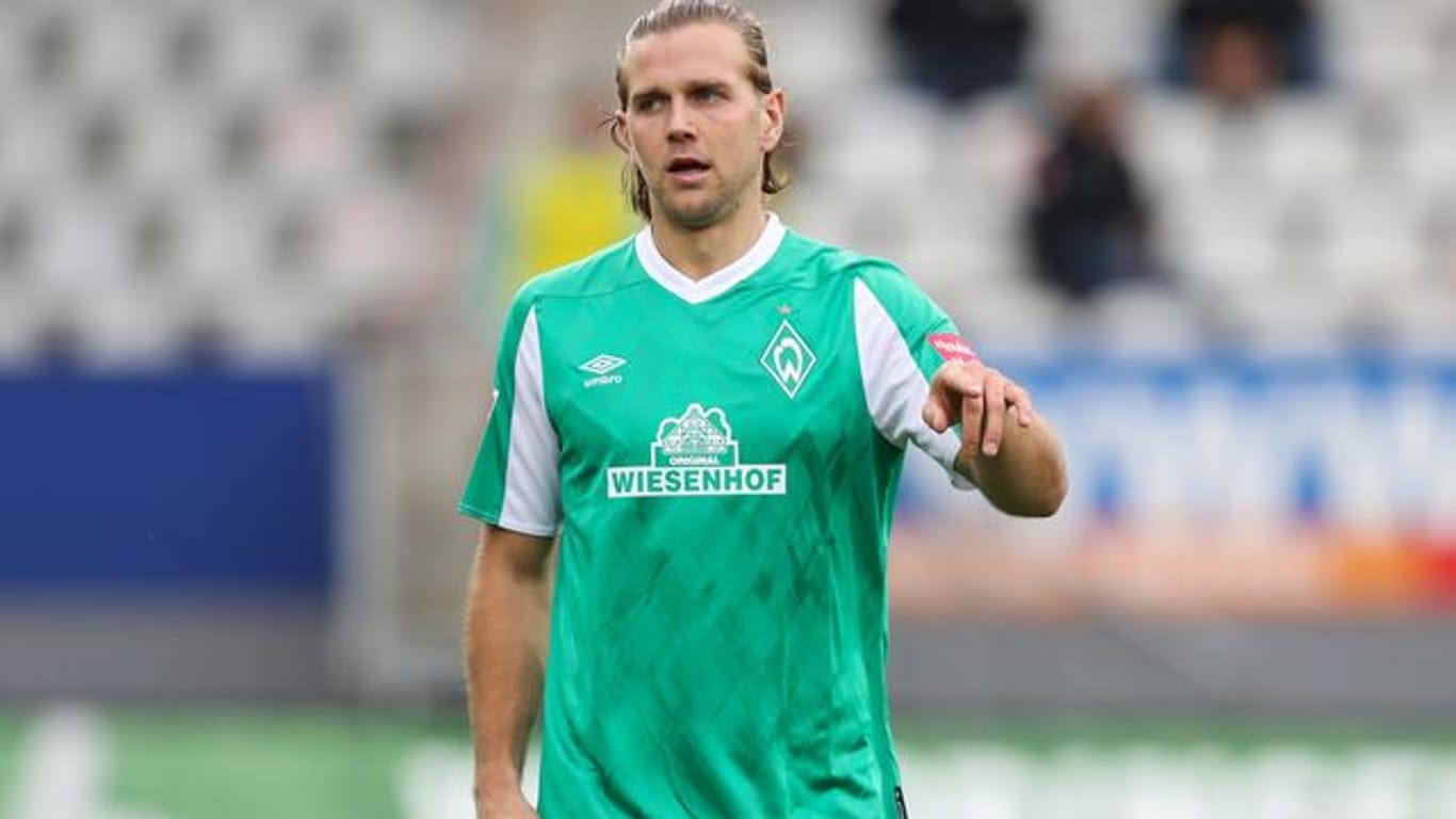 Werder-Stürmer Niclas Füllkrug trainiert wieder mit dem Team.